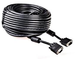 кабель VGA 20м, 15pin, ферритовые кольца, тройной экран