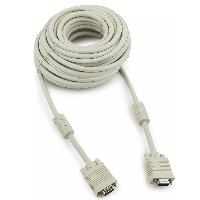 кабель VGA 15м, 15pin, ферритовые кольца, тройной экран