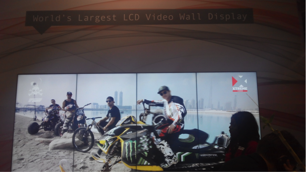 sharp worlds largest LCD video wall display